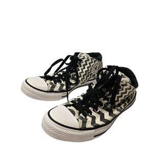 Converse Chuck Taylor All Star Zigzag Canvas Sneakers Black White W11